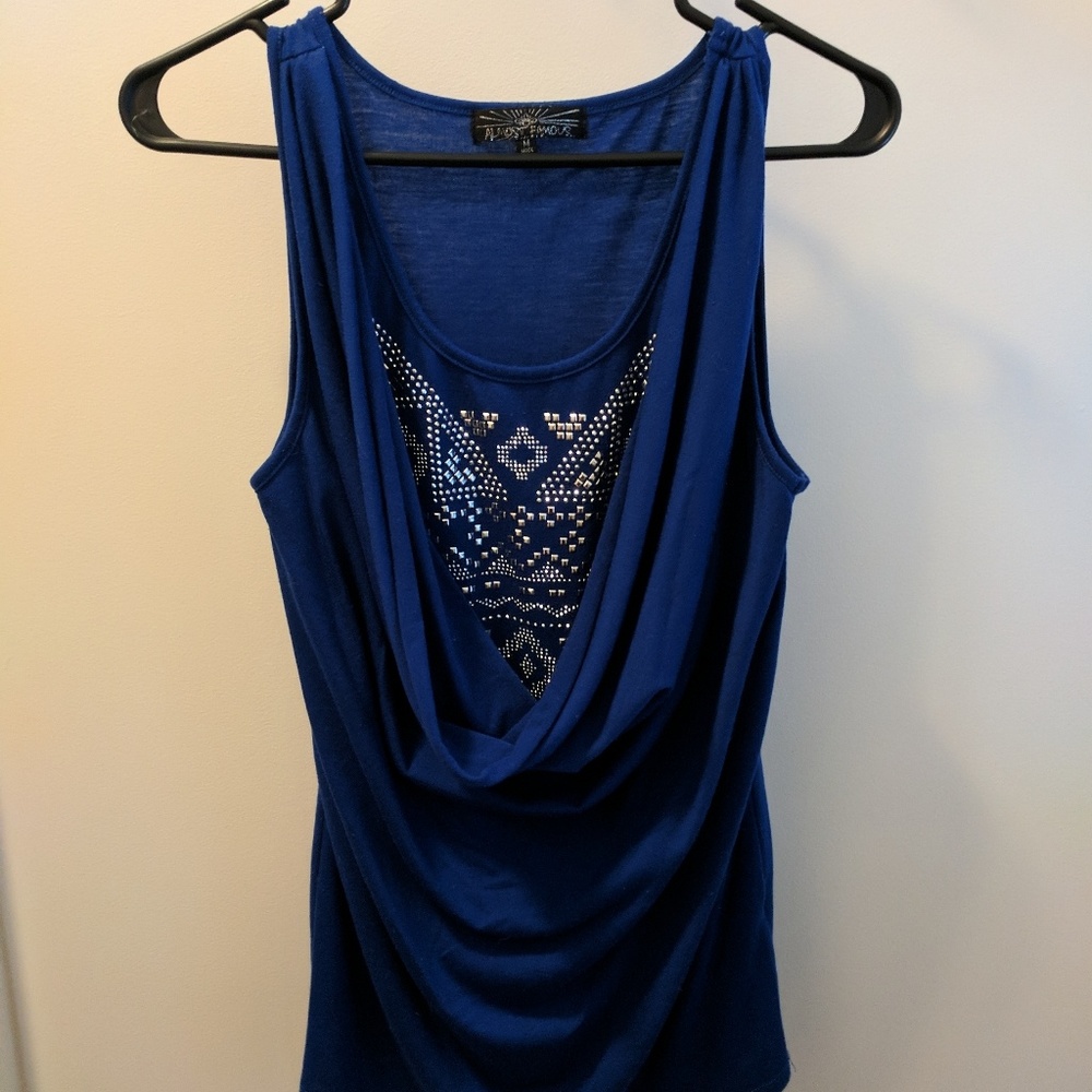 Beautiful Sapphire Aztec Inspired Tank
